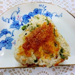 しらすと青じその焼きおにぎり（オーブントースター）